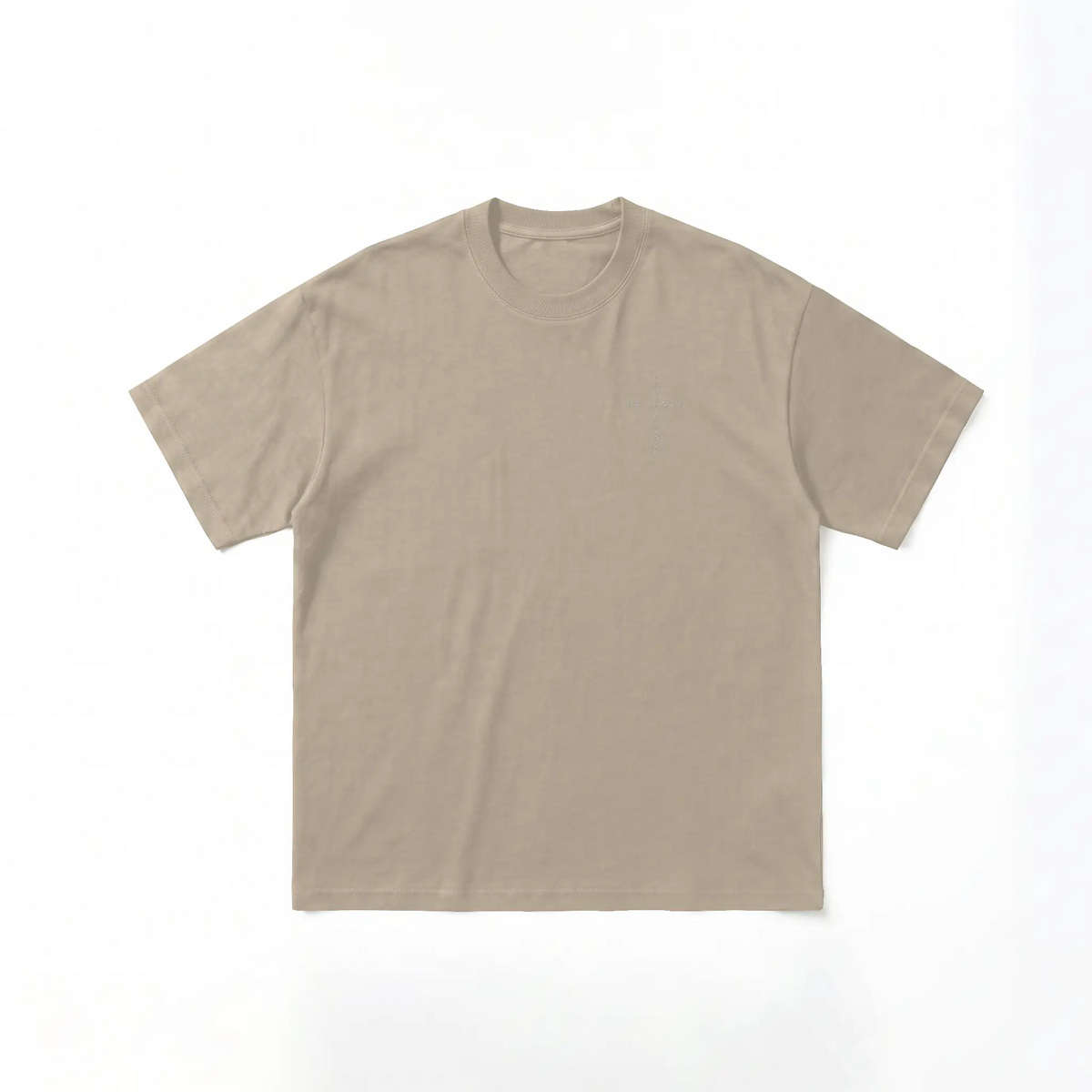 The Process Heavyweight Tee in Khaki - front view
